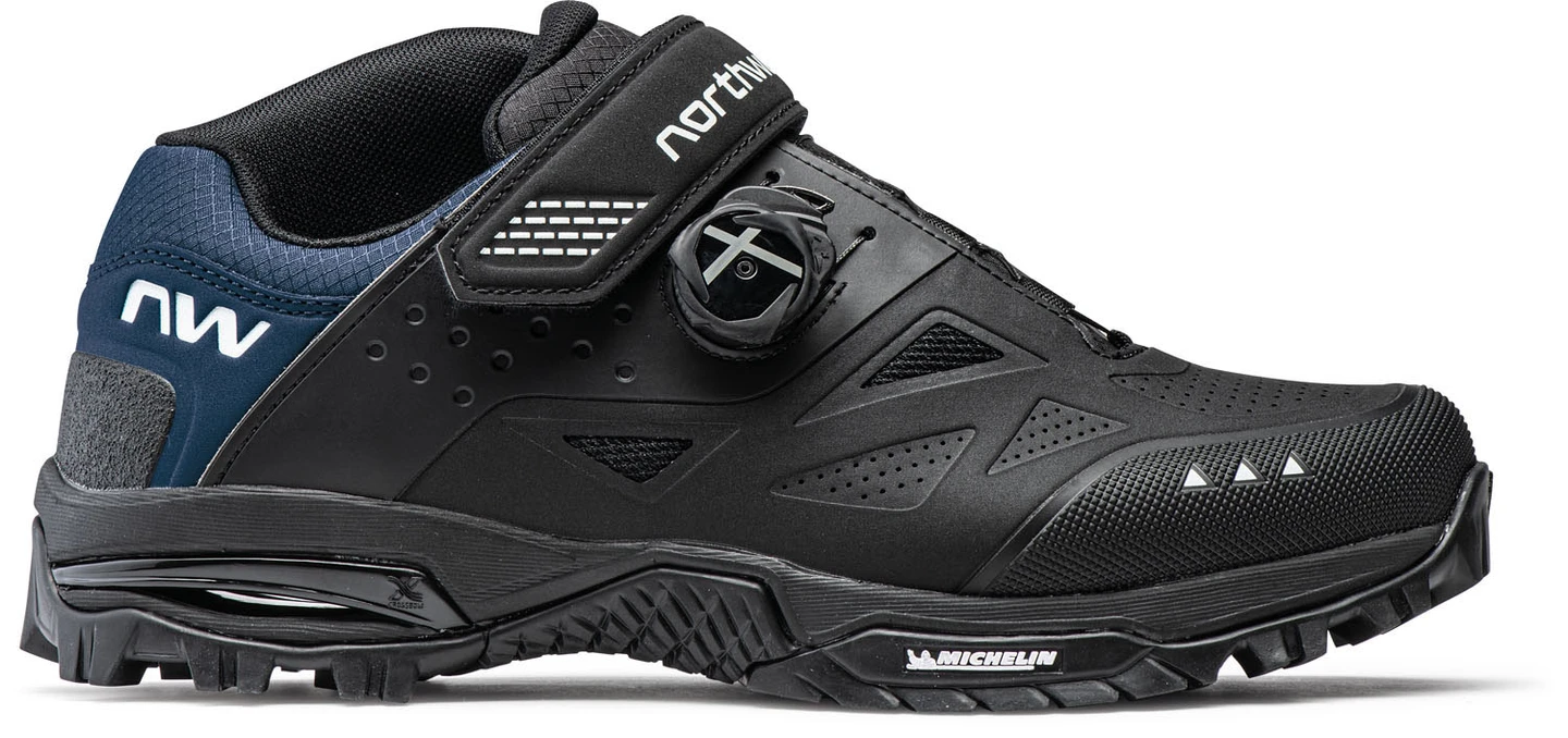 Northwave Enduro Mid 2 Shoe Black/Blue - CICLIMATTIO