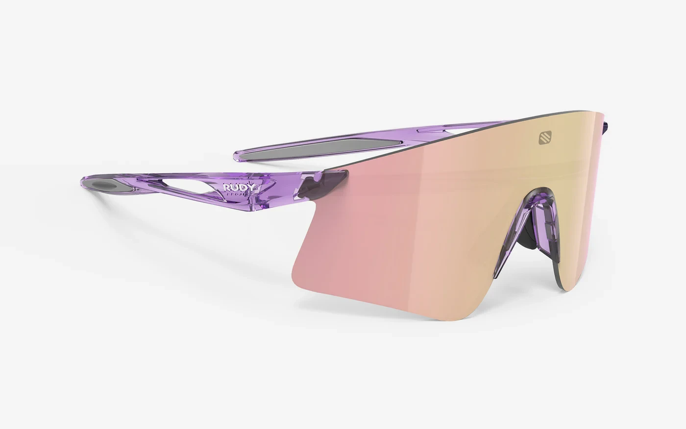 Lunettes Rudy Project Astral X - Crystal Lilac, Monture Rose Gold Multilaser, Pour Homme